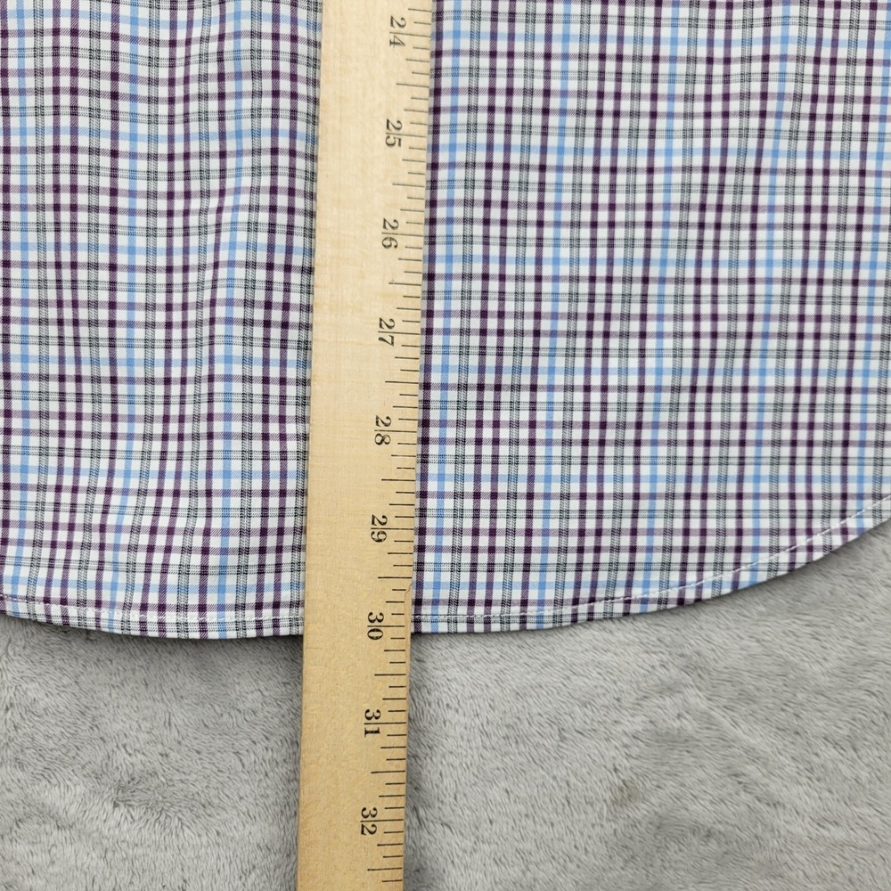 Peter Millar Shirt Men Medium Purple Performance Hybrid Summer Comfort Adult Med - Picture 7 of 8